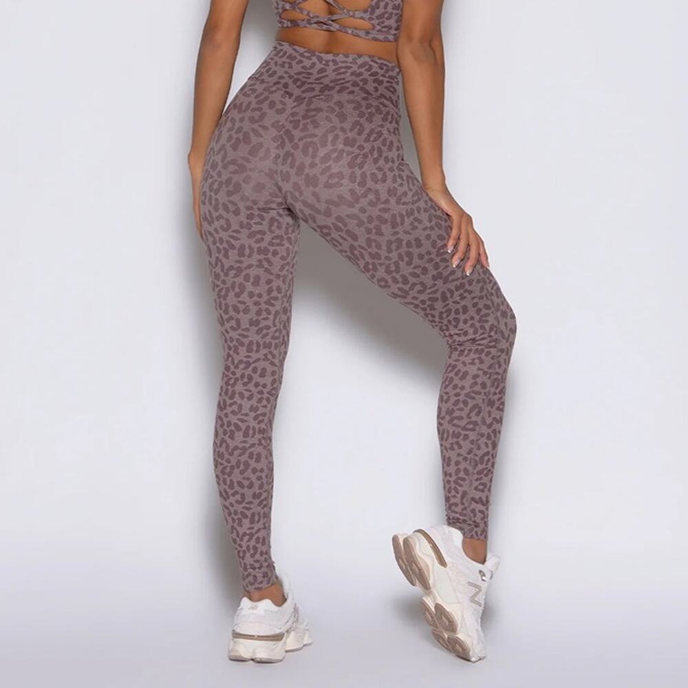 Bombshell Sportswear London Fog Cheetah Animal Print Scrunch Leggings Size XS - Picture 2 of 8